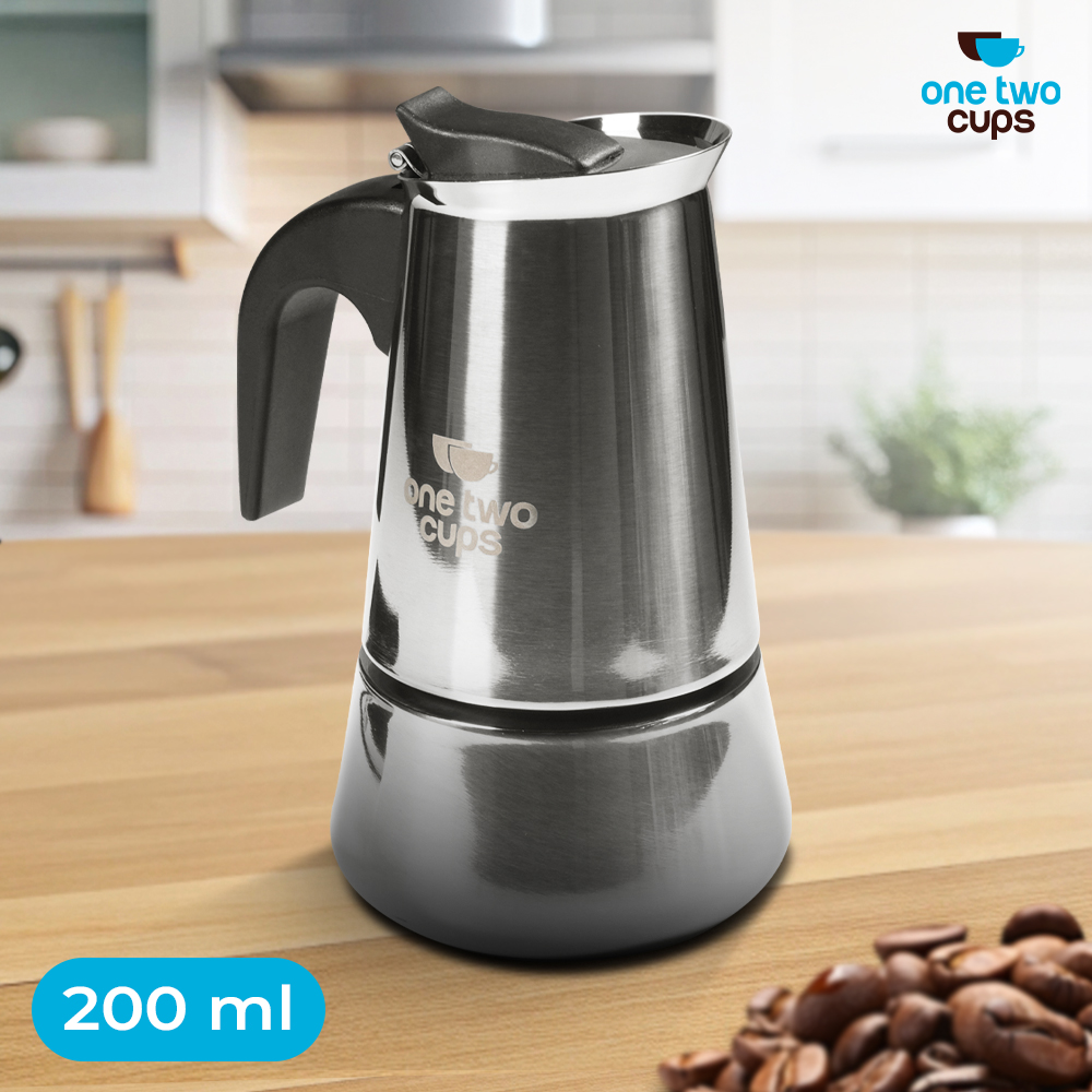One Two Cups Moka Pot Teko Kopi Espresso Coffee Maker Stovetop - Z21
