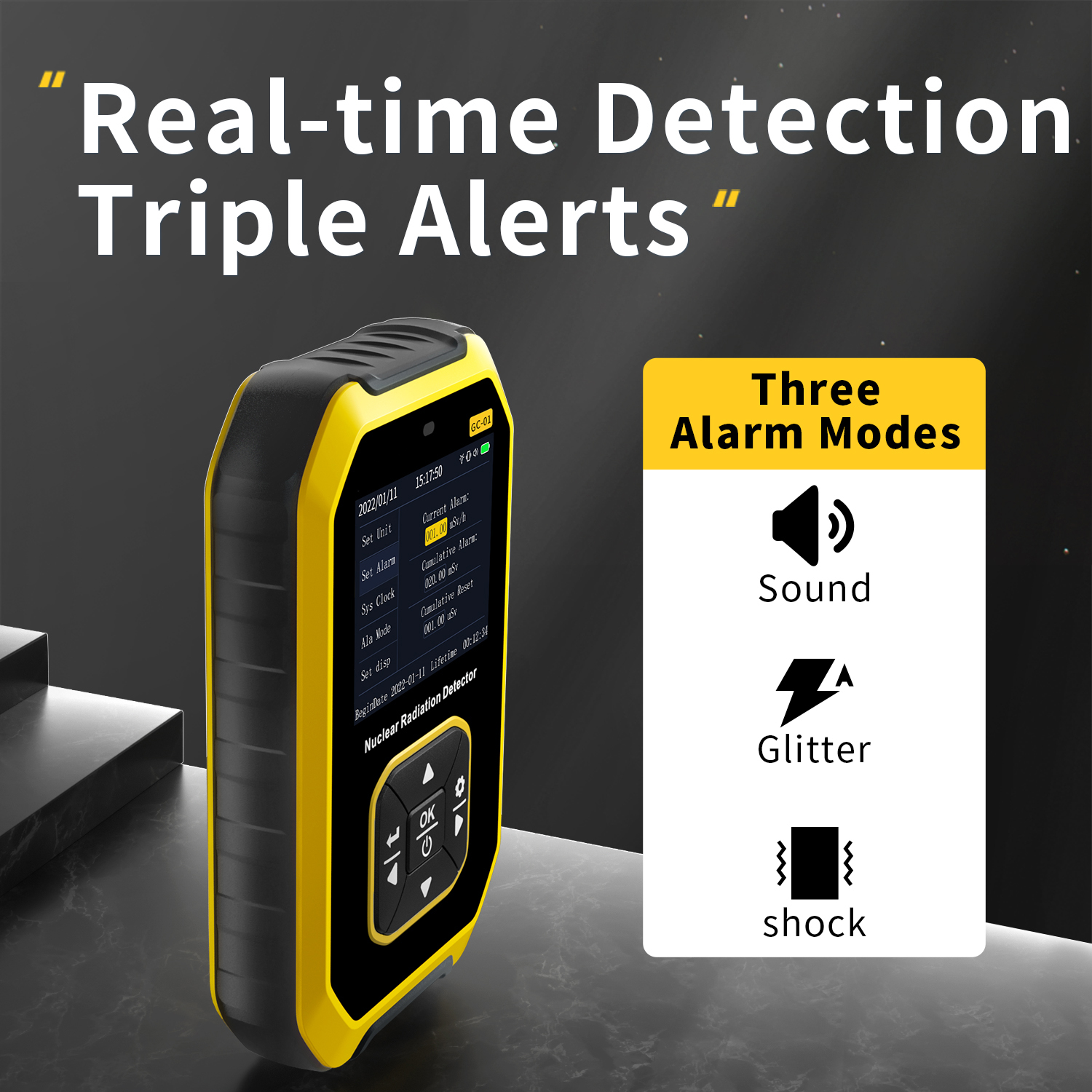 Alat Deteksi Radiasi Nuclear Radiation Detector Geiger Counter - GC-01
