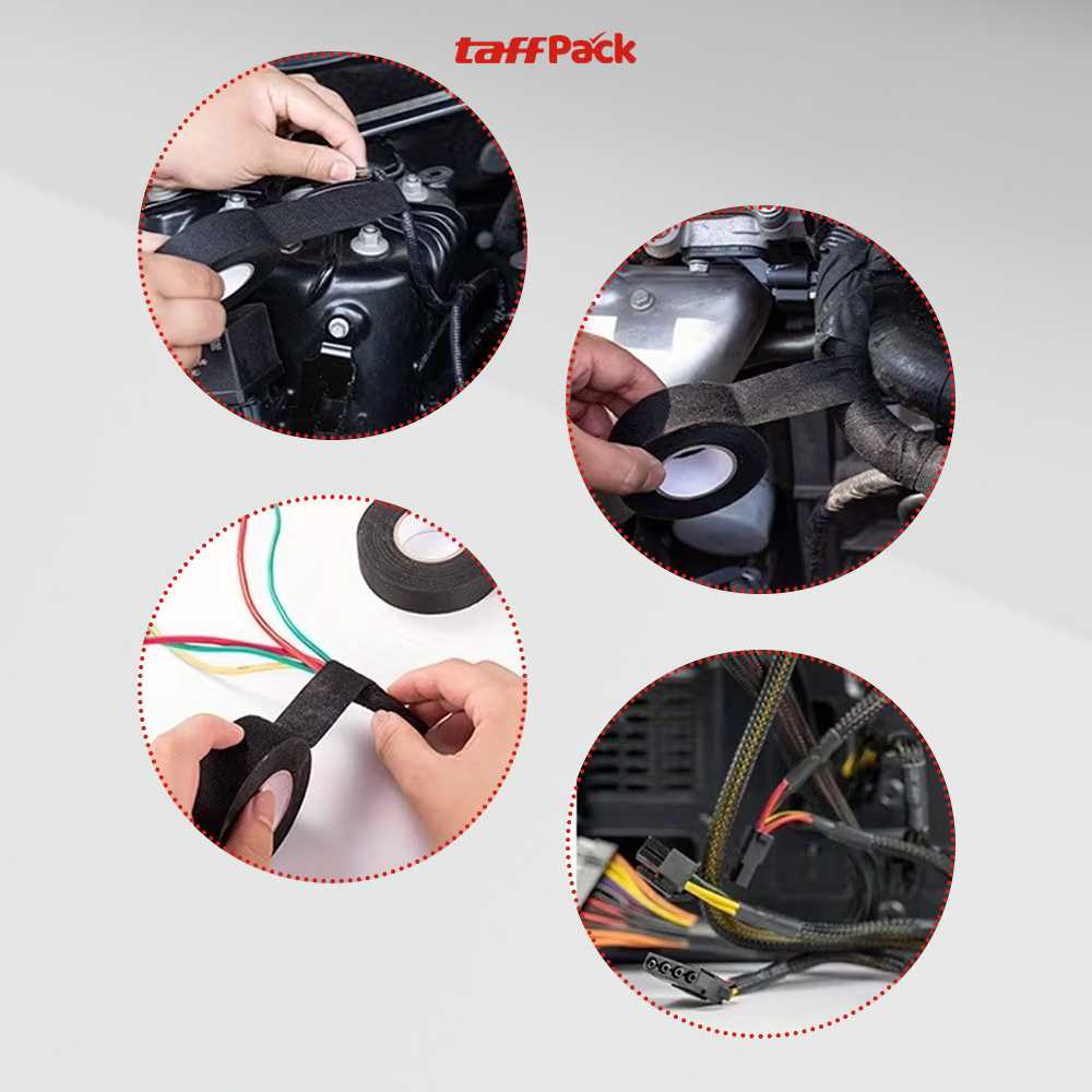 TaffPACK Lakban Kain Adhesive Cloth Tape Heat Resistant 15M - TF11 - Gambar 4