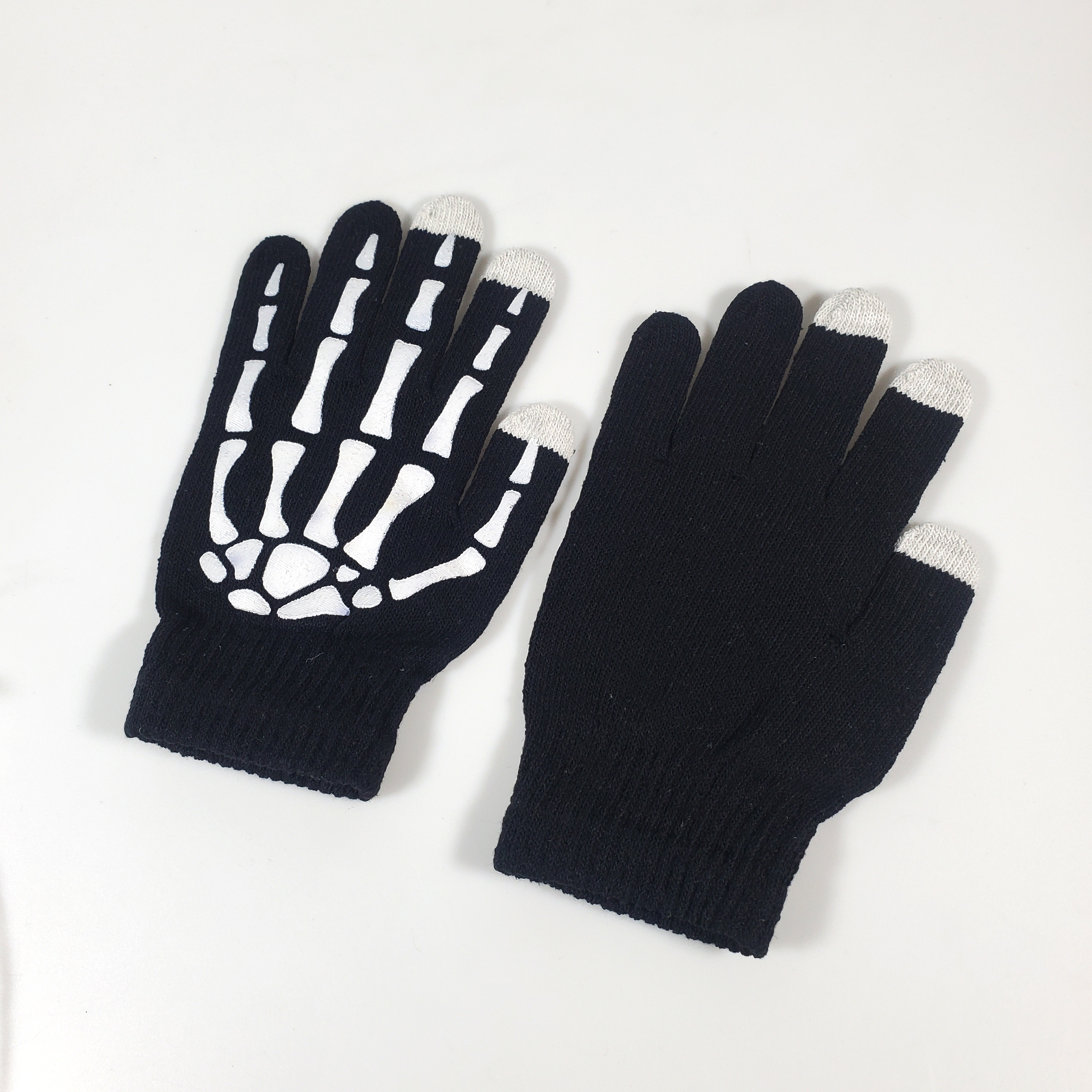 KANCOOL Sarung Tangan Kain Katun Touch Glove Skeleton Design - YN1168