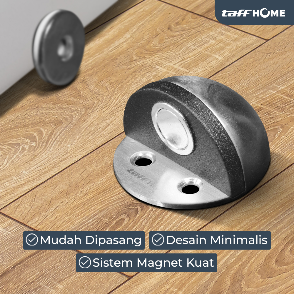 TaffHOME Penahan Pintu Anti-Collision Magnetic Door Stopper - DS-09