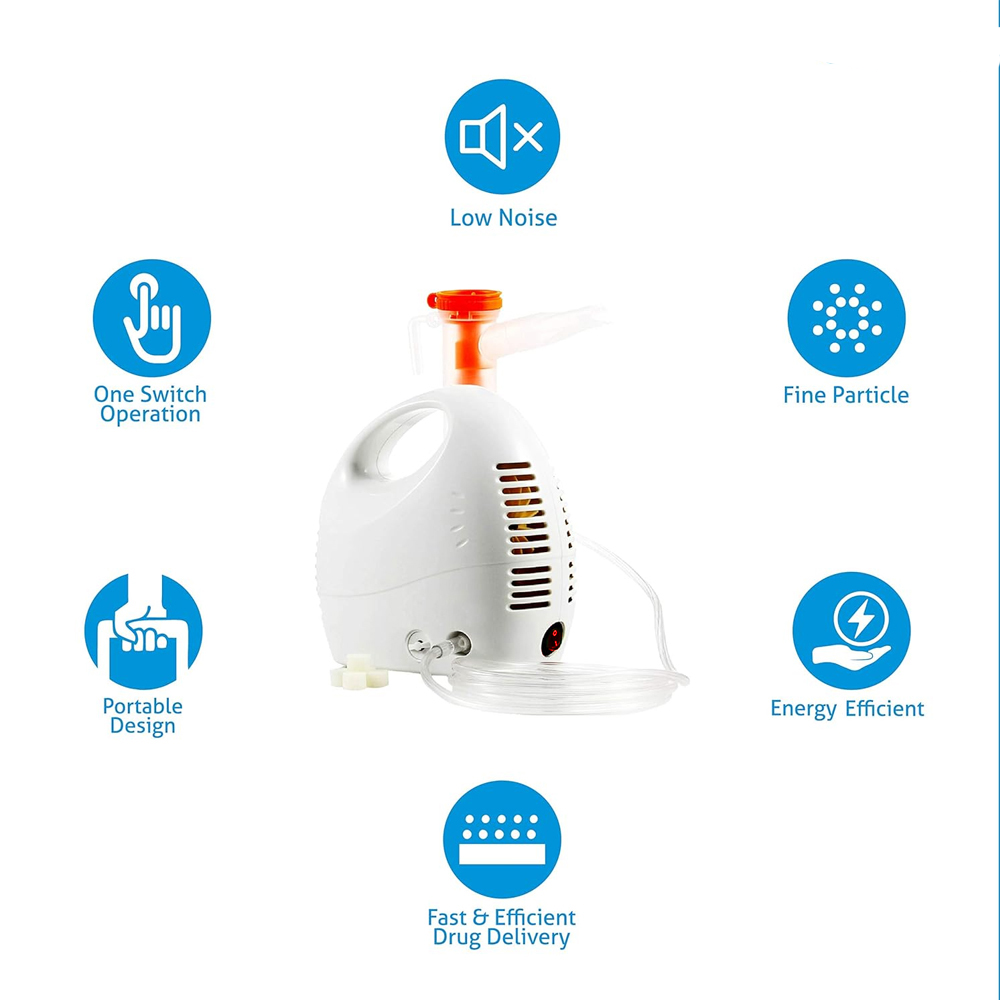 TaffOmicron Alat Terapi Pernapasan Compressor Nebulizer Atomizer - GS-302