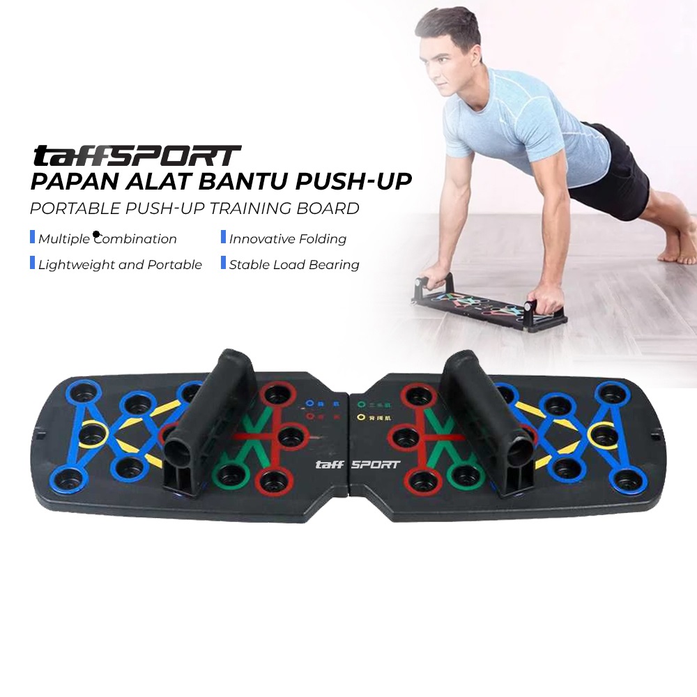 TaffSPORT Papan Alat Bantu Push-Up Training Board Portable - A603