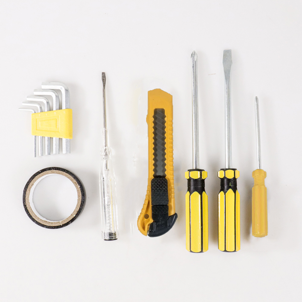 Taffware Alat Set Perkakas Palu Tang Obeng Kunci Pas 15 in 1 - YL-8016