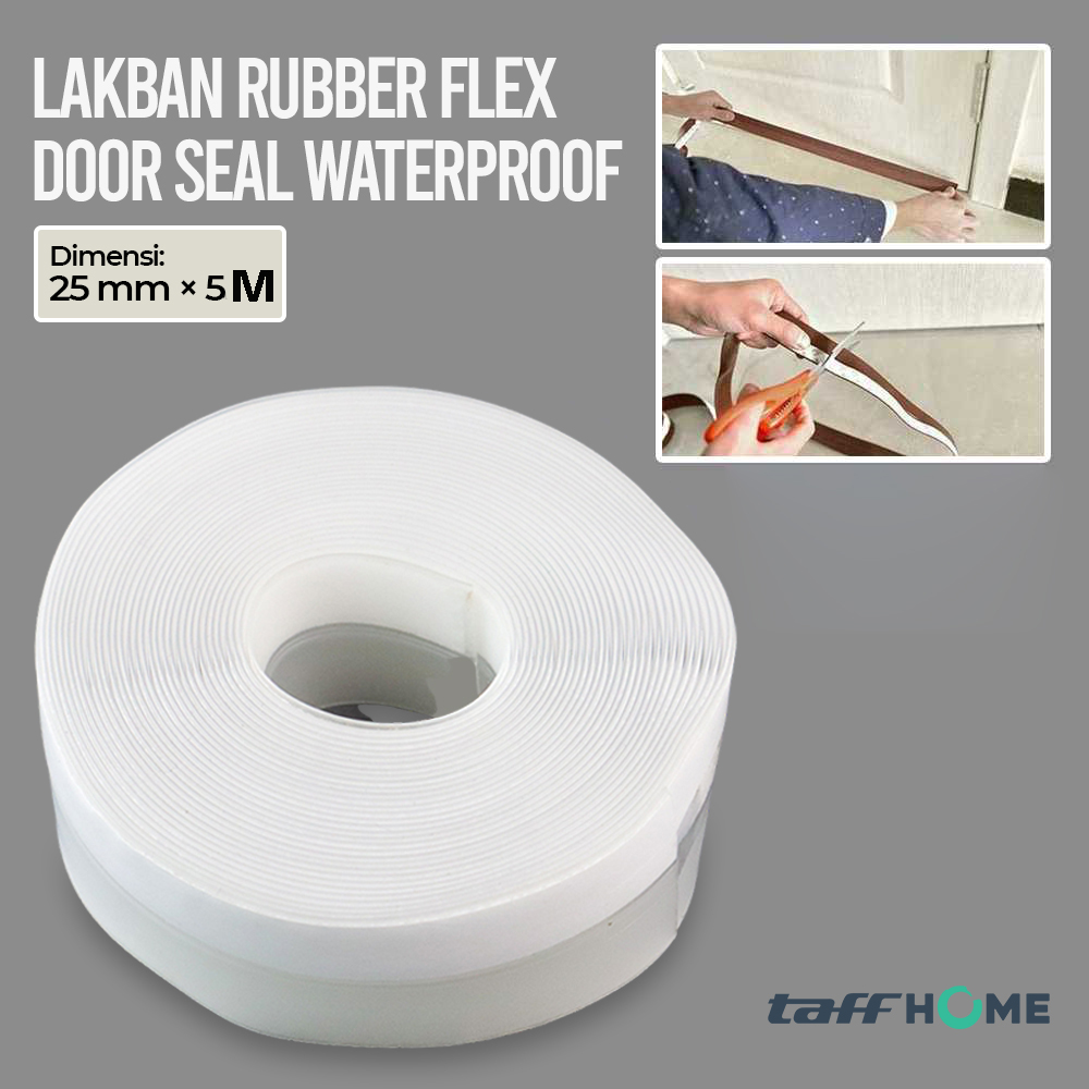 TaffHOME Lakban Rubber Flex Door Seal Strip Bottom Waterproof - TP39