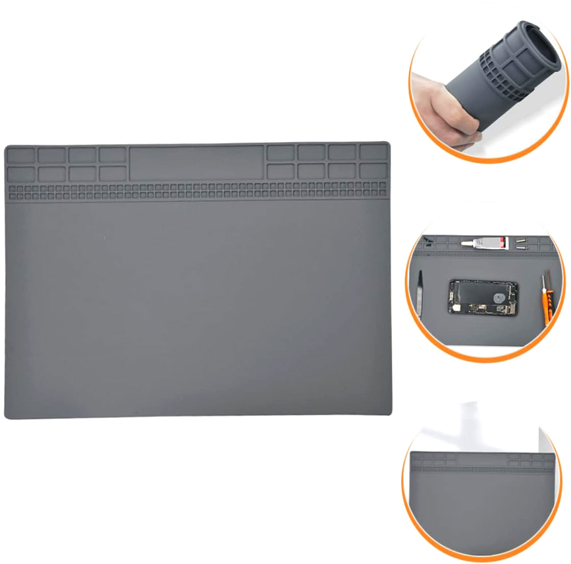 Lazme Alas Matras Solder Silikon Soldering Mat Heat Resistant - BES-35