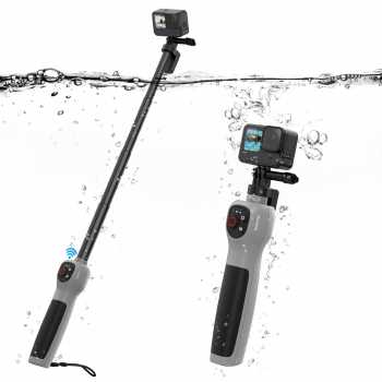 TELESIN Tongsis Monopod Mount GoPro Underwater Waterproof with Remote - GP-WBT-001