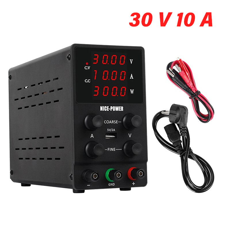 NICE-POWER Adjustable DC Power Supply Bench Voltage Regulator 30V 10A - SPS3010