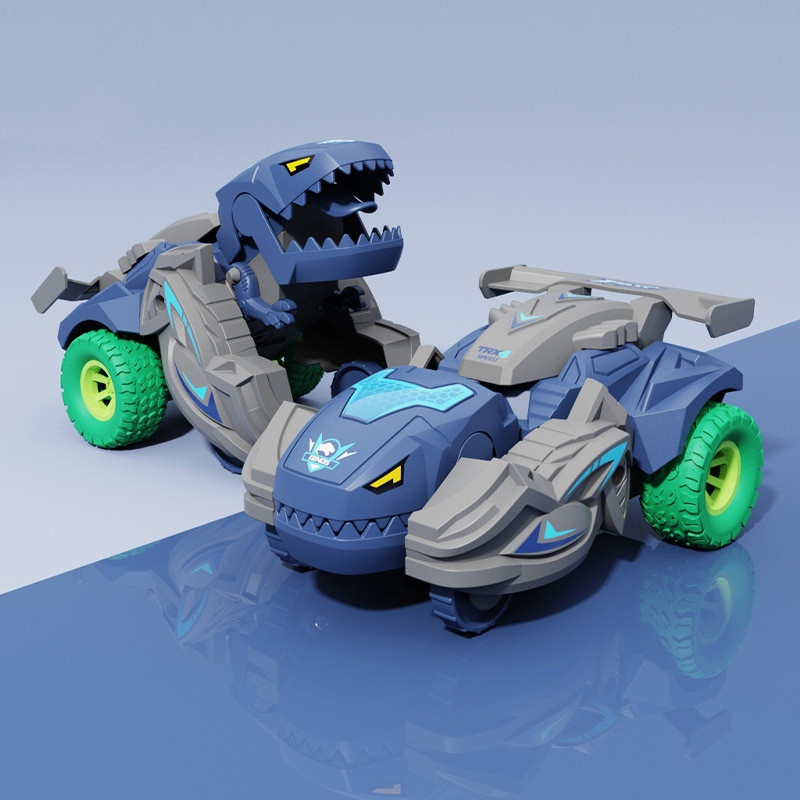 HoneyPo Mainan Mobil Berubah Bentuk Transforming Dinosaur Car - DC712