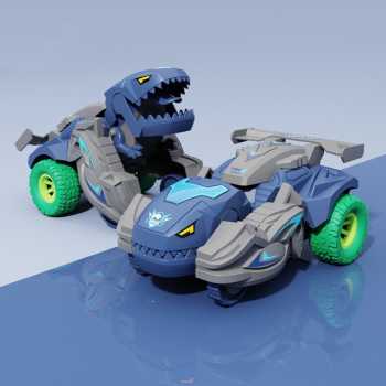 HoneyPo Mainan Mobil Berubah Bentuk Transforming Dinosaur Car - DC712