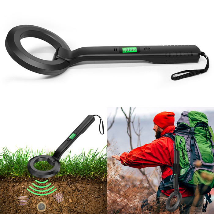 SANPYL Metal Detektor Sound and Vibration Indication with LCD Display - JS4