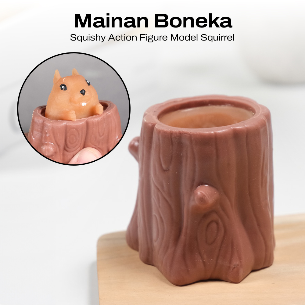 JIMITU Mainan Boneka Squishy Action Figure Model Squirrel - JT02