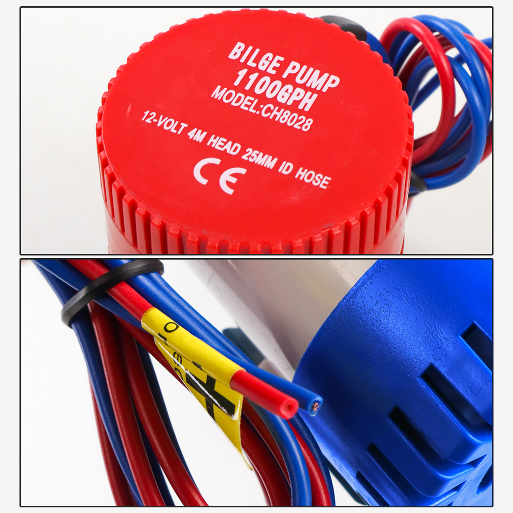 SUNSUN Pompa Air Submersible Water Bilge Pump 12 V - CH8028