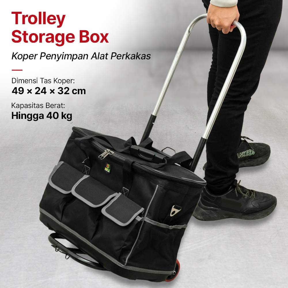 YILEQI Koper Penyimpan Alat Perkakas Trolley Storage Box 20 Inch 40kg - D103