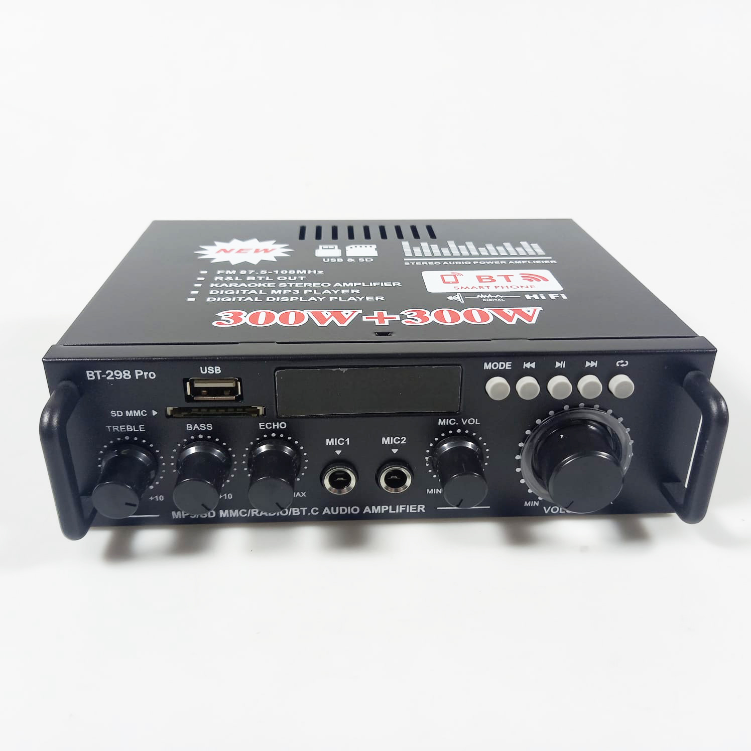 Nobsound Audio Amplifier Bluetooth 5.0 HiFi 2 Channel Output - BT-298 Pro