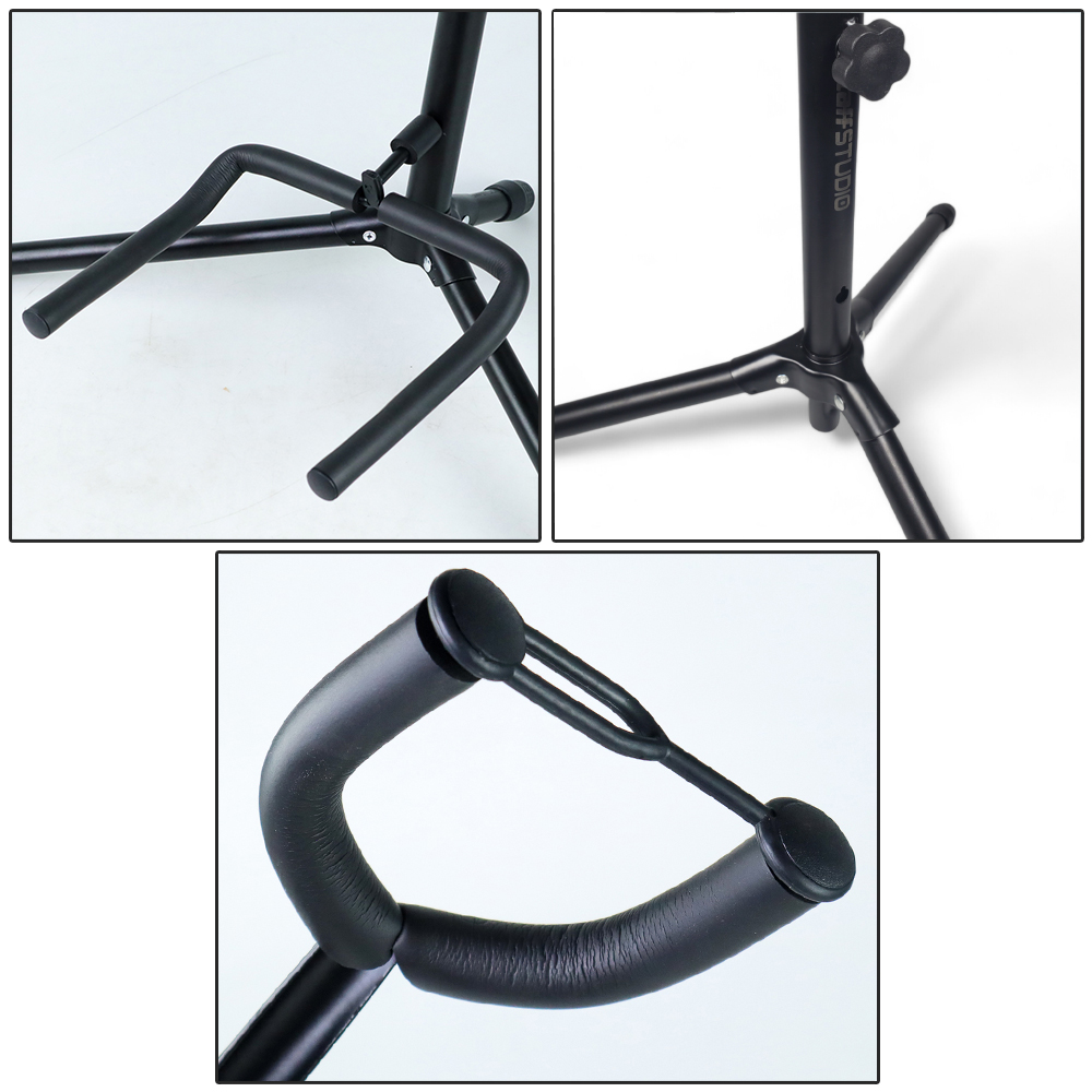 TaffSTUDIO Stand Gitar Long Neck Adjustable Guitar Stand Aluminium - HK00433