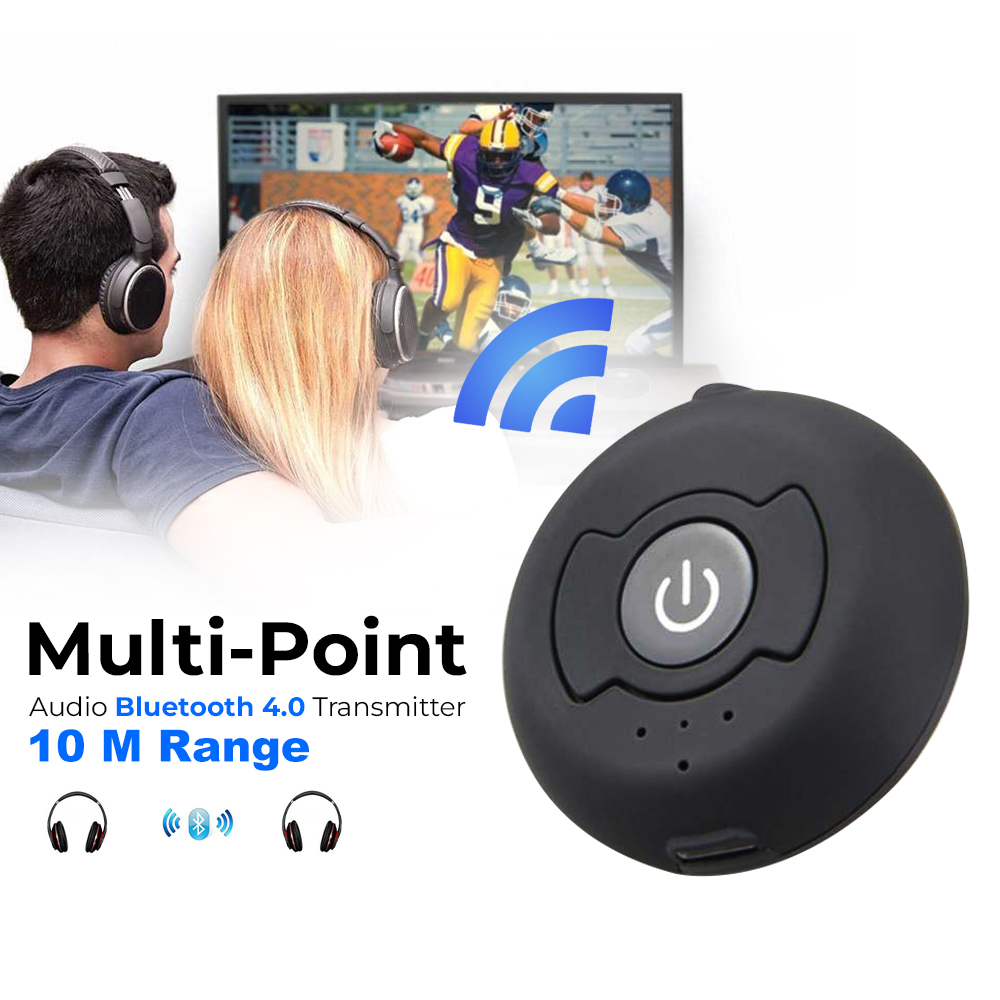 Multi-Point Audio Bluetooth Transmitter Wireless Device Connector - H-366T