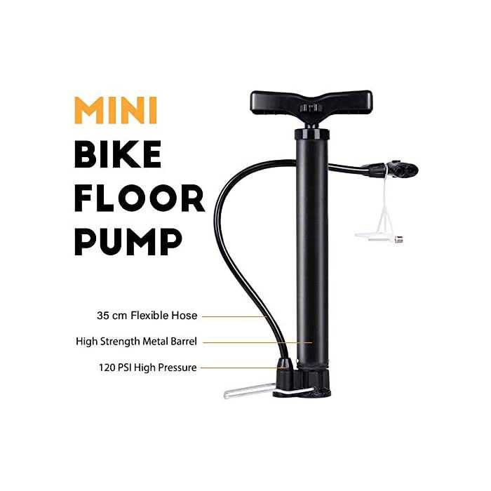 TaffSPORT Pompa Angin Ban Manual Multifunction Air Pump 120 PSI - PM12 - Gambar 2