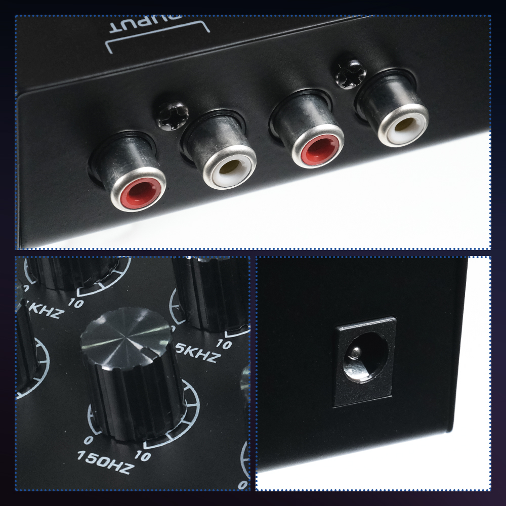 Micro Audio Equalizer Preamp 7 Band Fine Tune for KTV Karaoke - EQ207