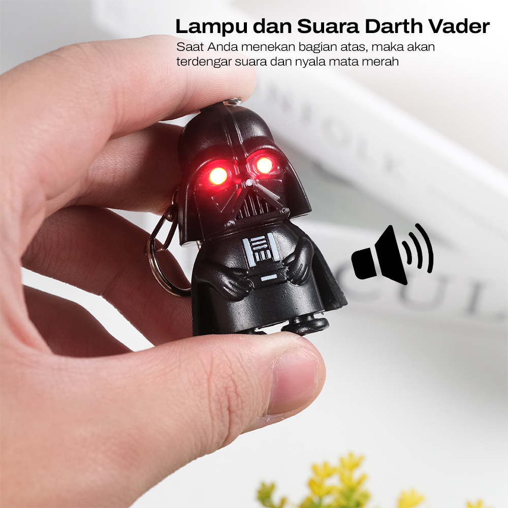 Gantungan Kunci Sound LED Model Darth Vader Star Wars - BS-050