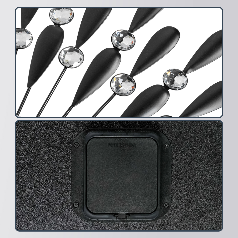 TaffHOME Jam Dinding 3D Quartz Creative Model Luxury Diamond 60cm - H12