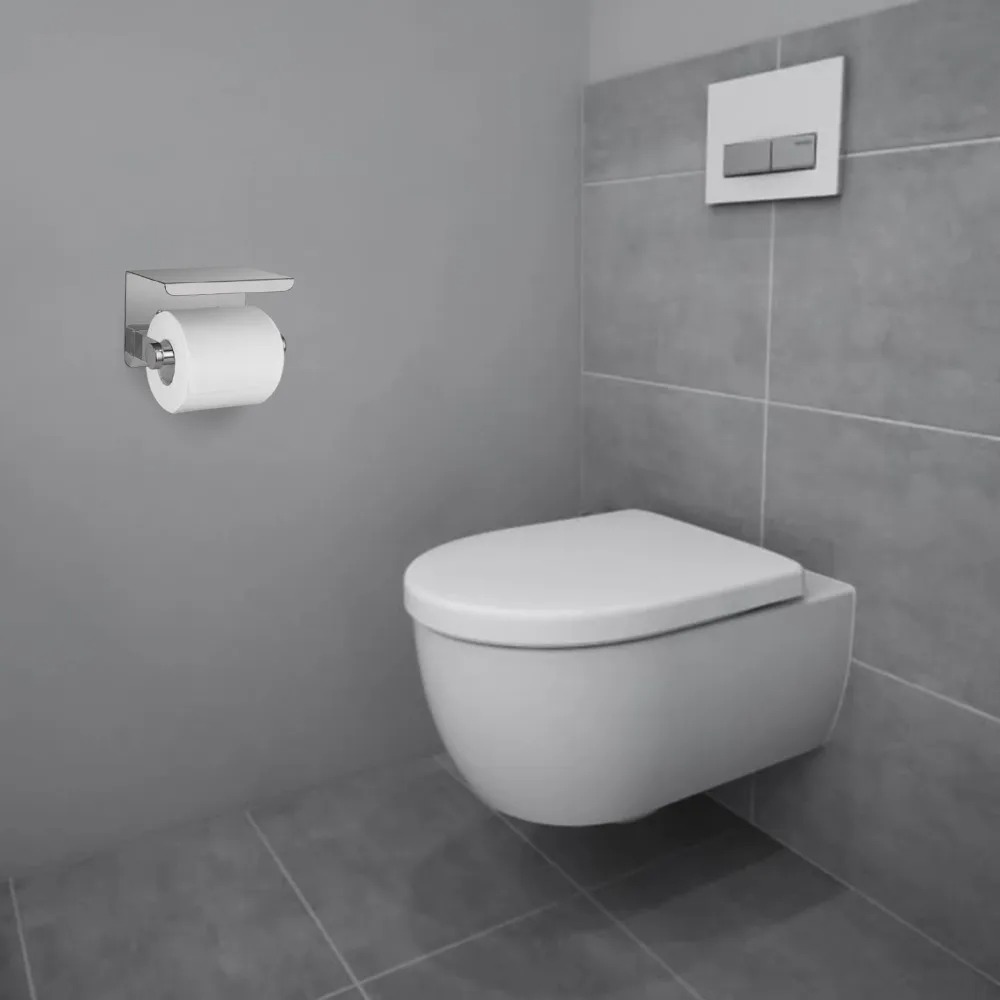 HOUSEEN Gantungan Tempat Tisu Toilet Tissue Wall Mount - HJ56