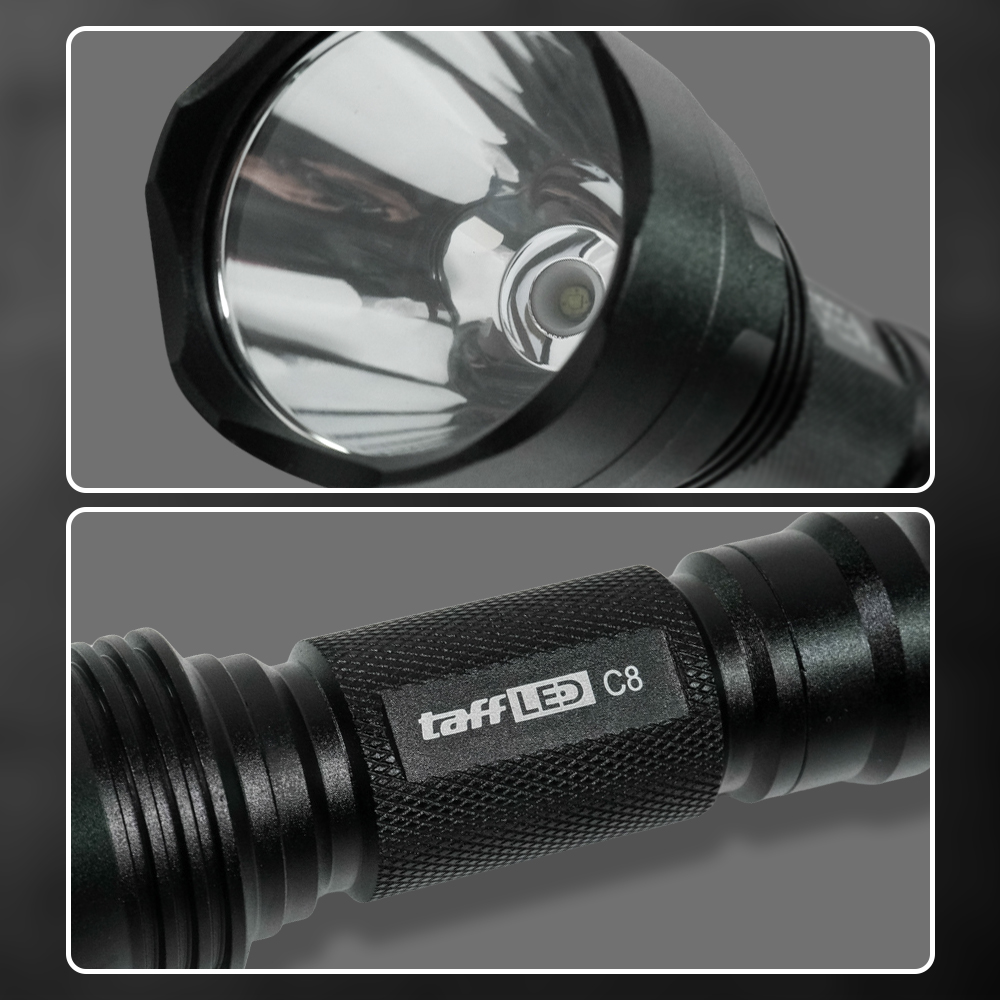 TaffLED Senter LED Flashlight Waterproof Cree Q5 3800 Lumens - C8
