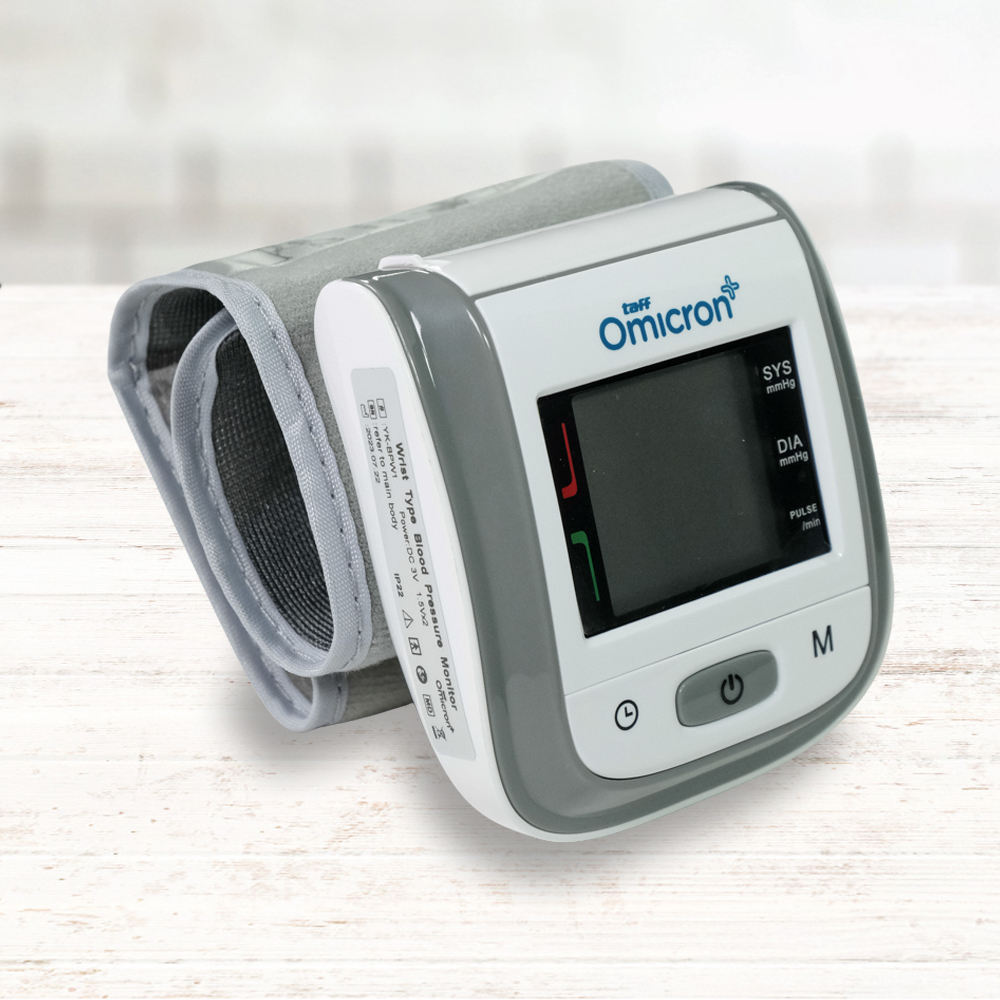 TaffOmicron Tensimeter Digital Pengukur Tekanan Darah Wrist Monitor - YK-BPW1