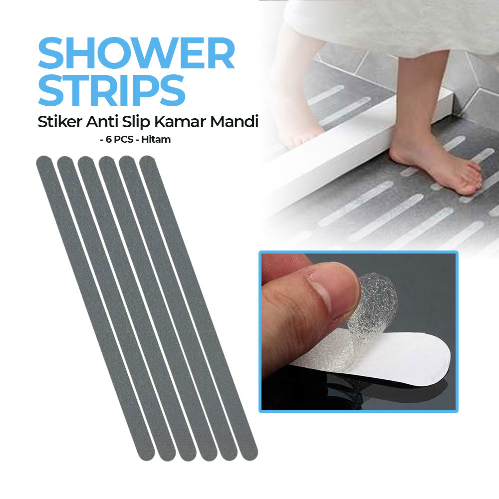 Trustpoud Stiker Anti Slip Kamar Mandi Shower Strips 20x380mm 6 PCS - TT-19