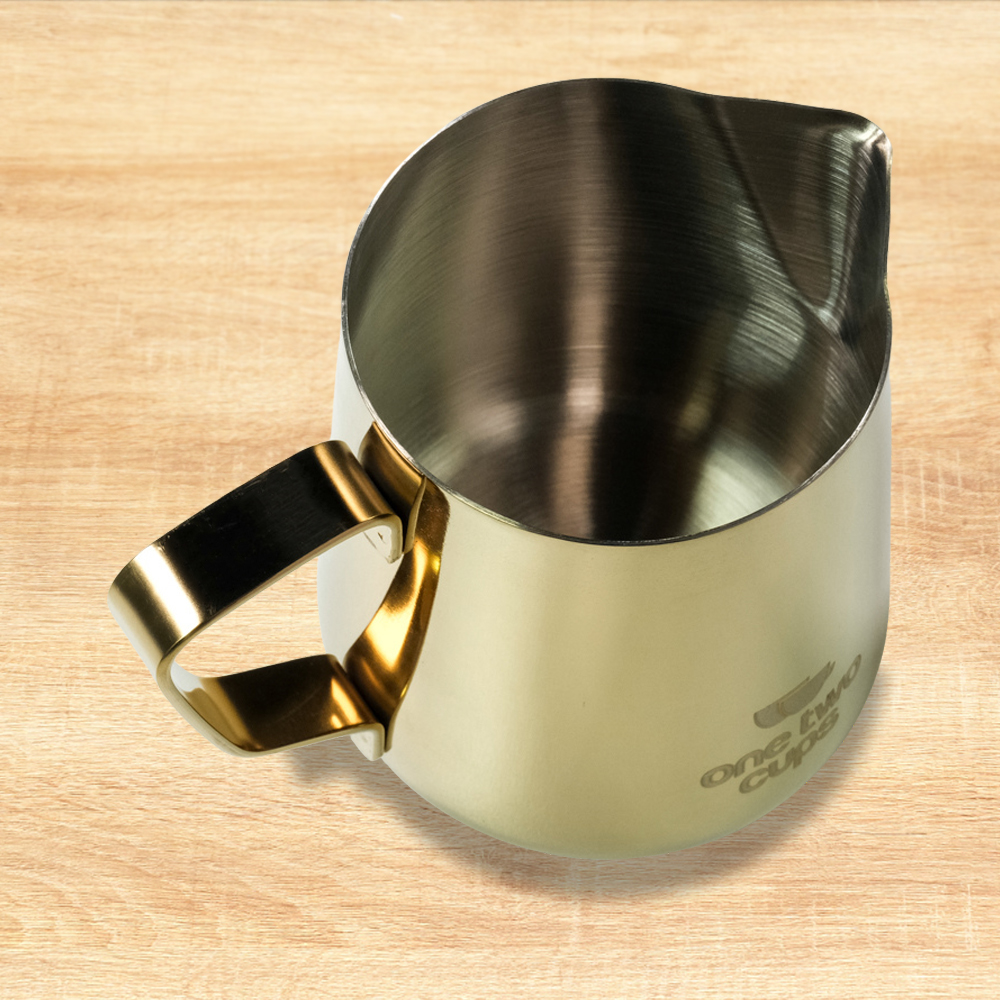 One Two Cups Gelas Milk Jug Kopi Espresso Latte Art Stainless 350ml - AA0052