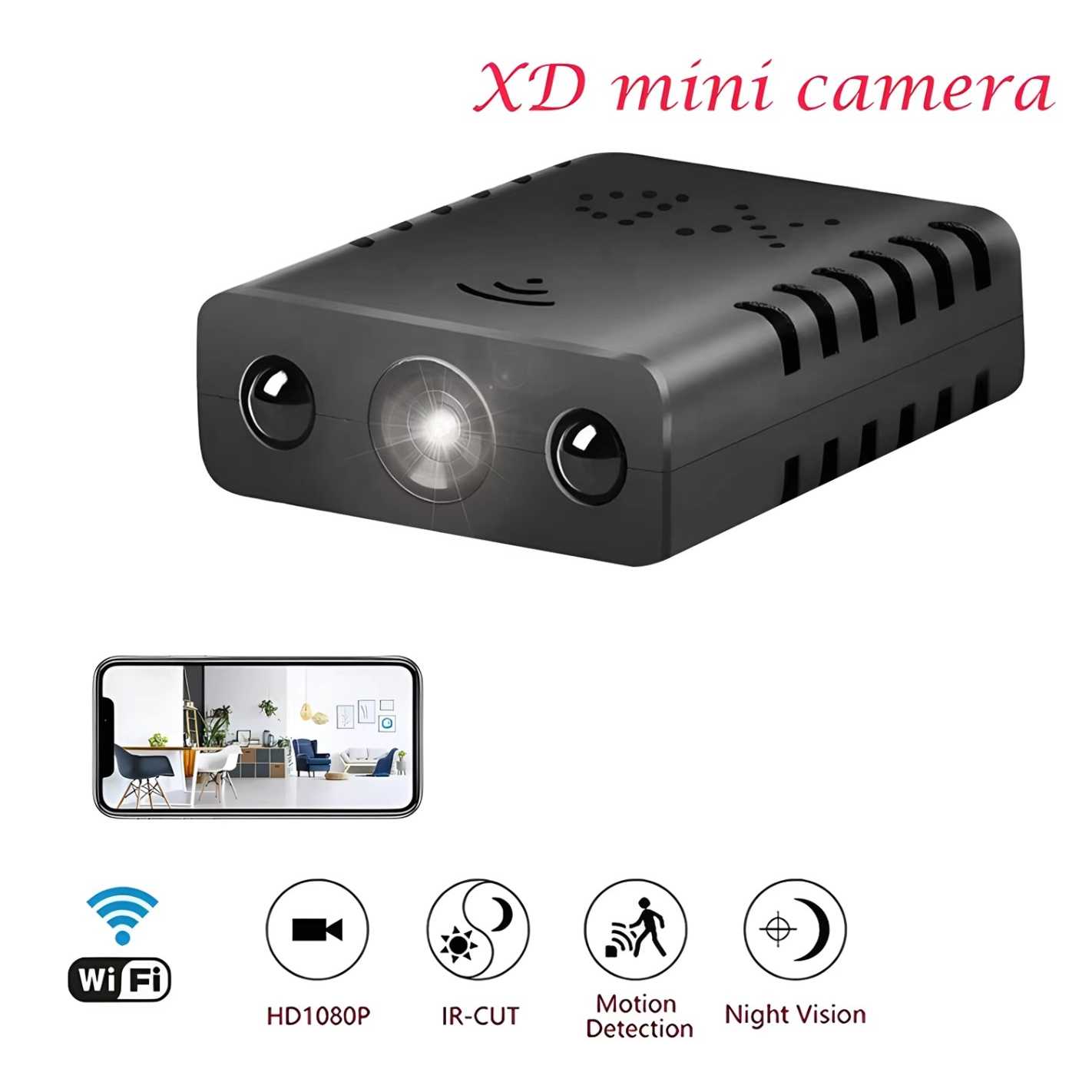 Jual XD Kamera Pemantau Mini Spy Camera CCTV 1080p X15