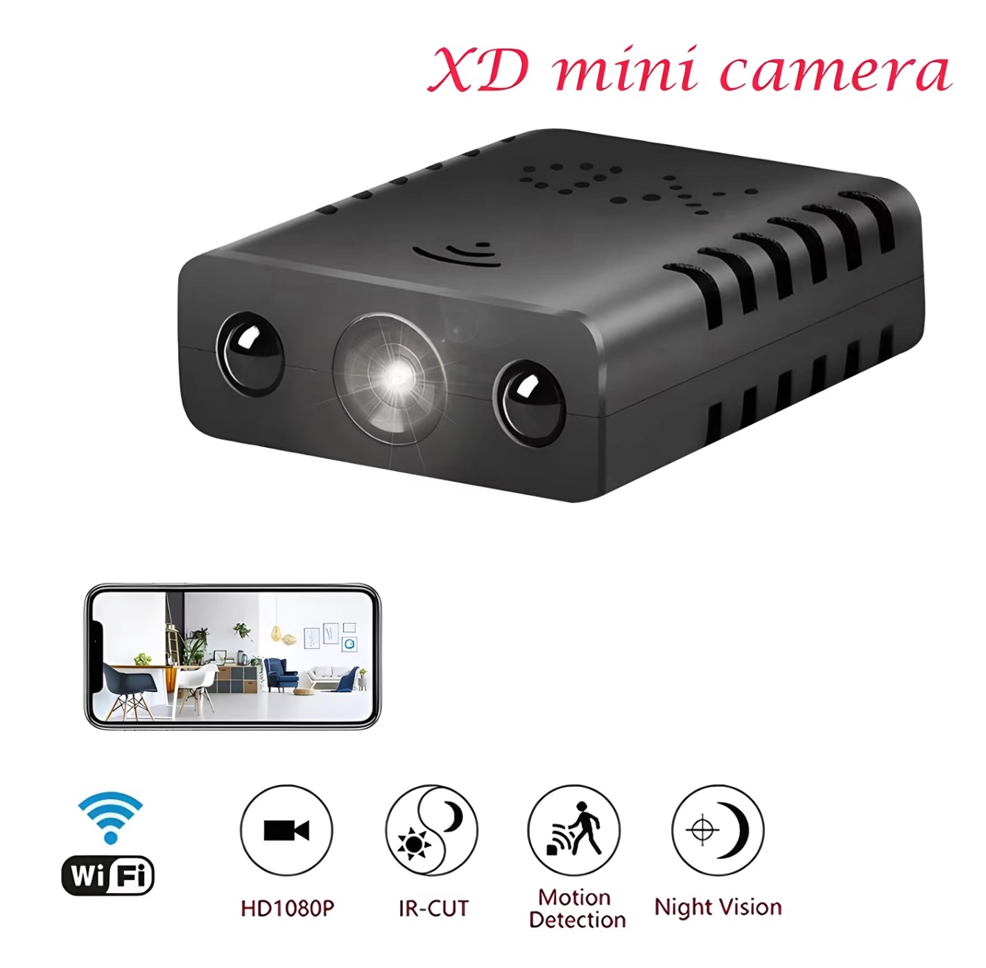 XD Kamera Pemantau Mini Spy Camera CCTV 1080p - X15