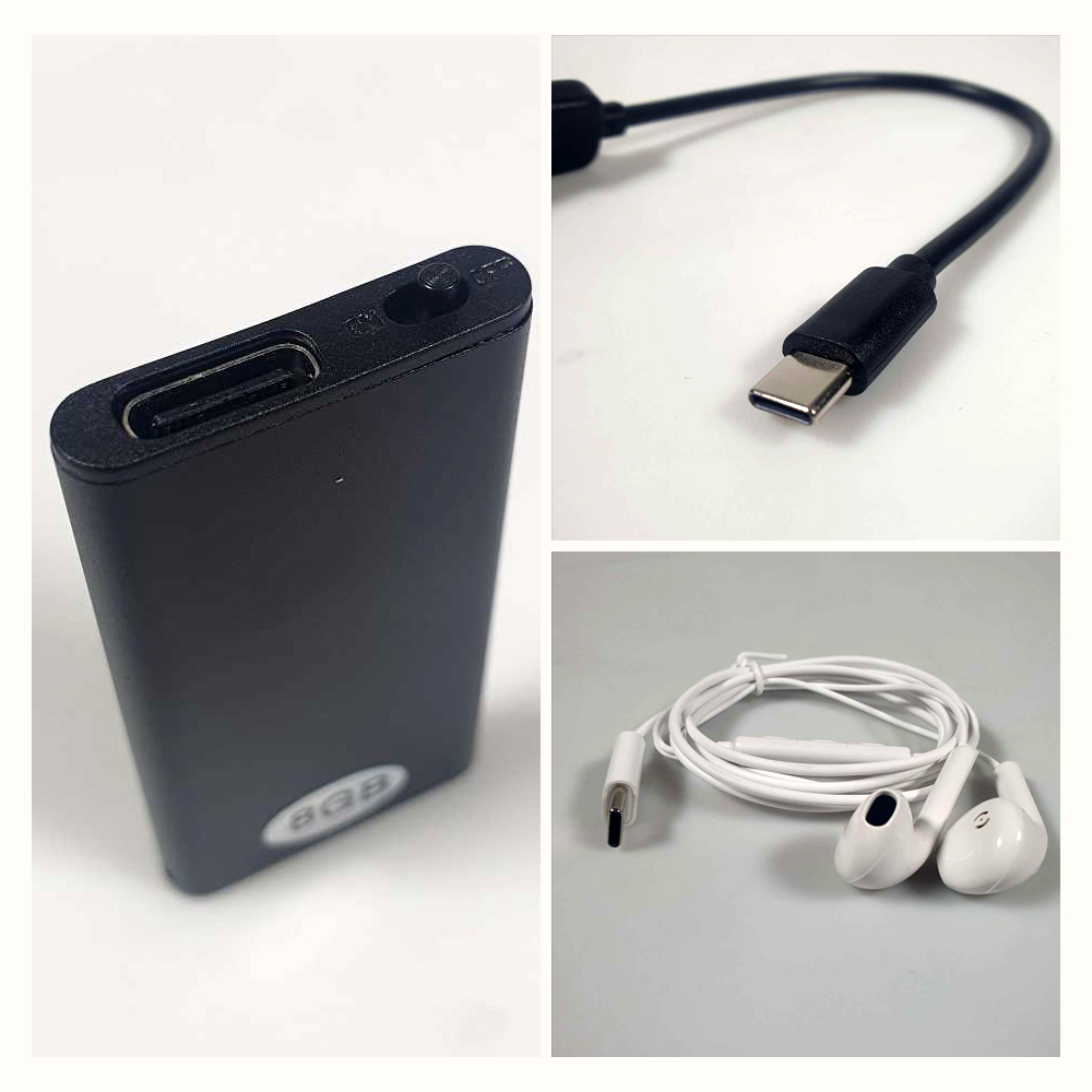 MiTwoo Perekam Suara Mini Portabel Voice Recorder Noise Reduction 8GB - Q1