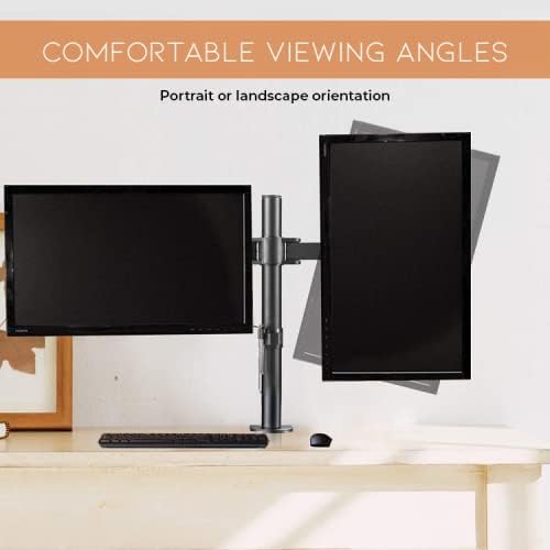 CONX Bracket Monitor Table Mount Dual Arm VESA 100 x 100 13-27 Inch TV - KMT-2
