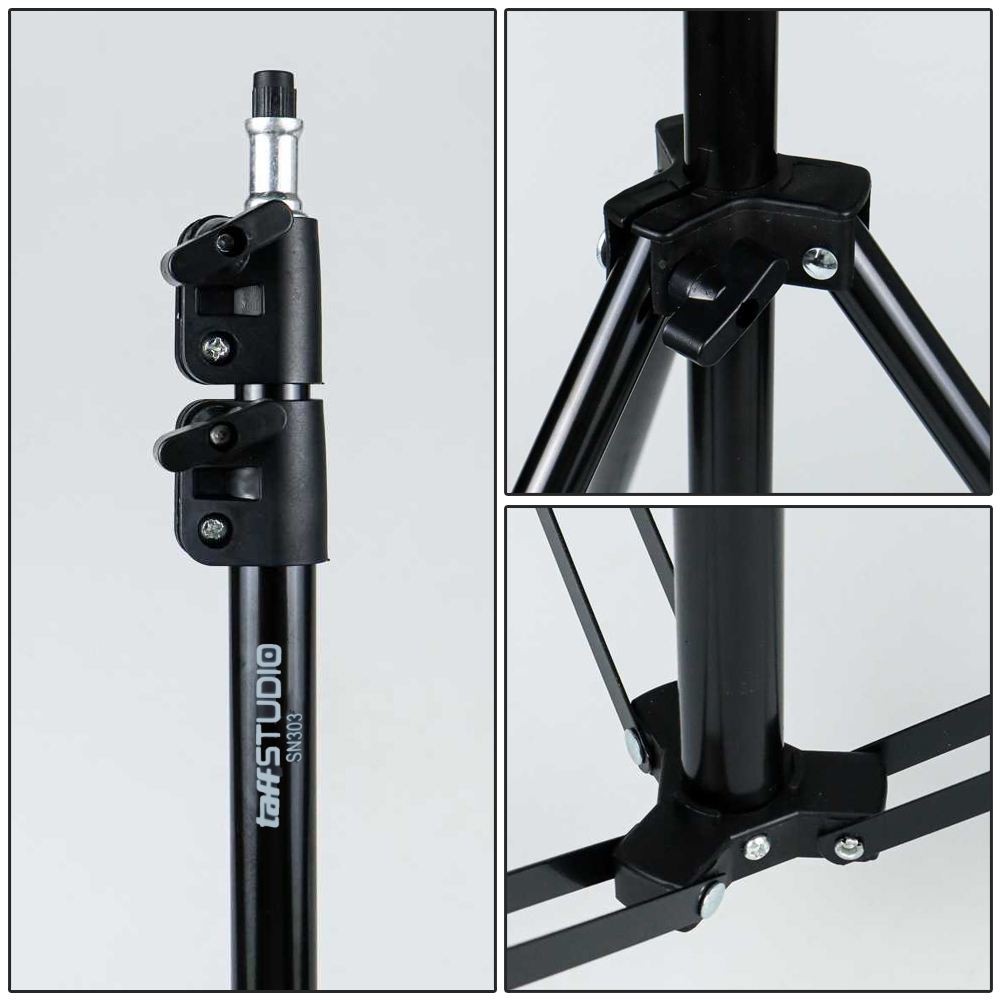 TaffSTUDIO Tripod Portable Lighting Stand 2M for Studio Lighting - SN303