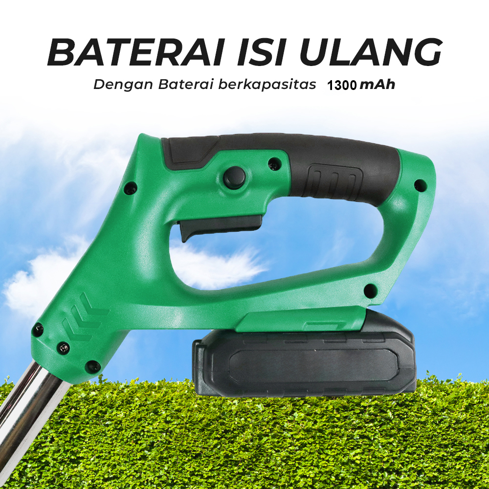 DEXCOM Mesin Pemotong Rumput Taman Grass Cutter with Battery 21V - HA-1821