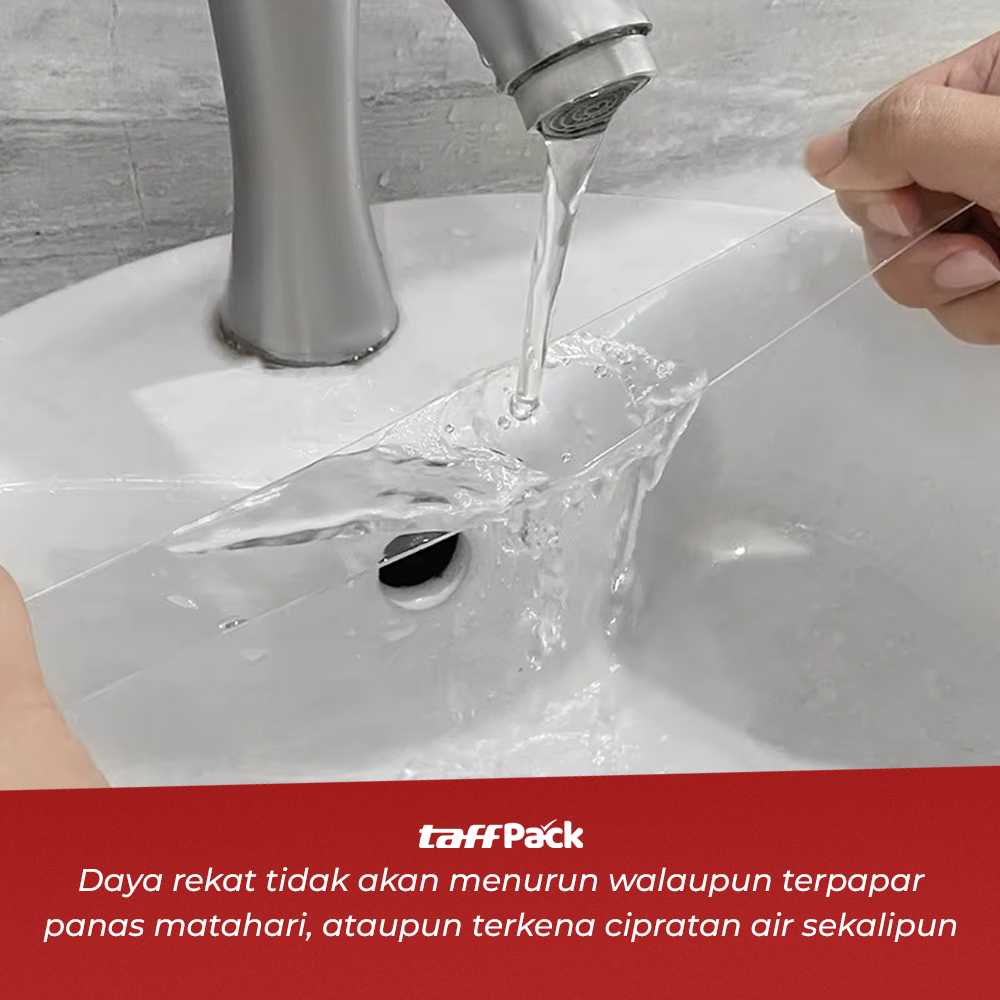 TaffPACK Perekat Double Tape Acrylic Adhesive Transparent Sticker - J4702 - Gambar 4