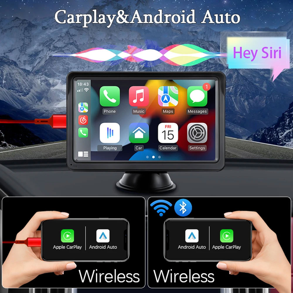 Xtreamer Car Monitor Wireless Carplay Multimedia Display 7 Inch - XT86