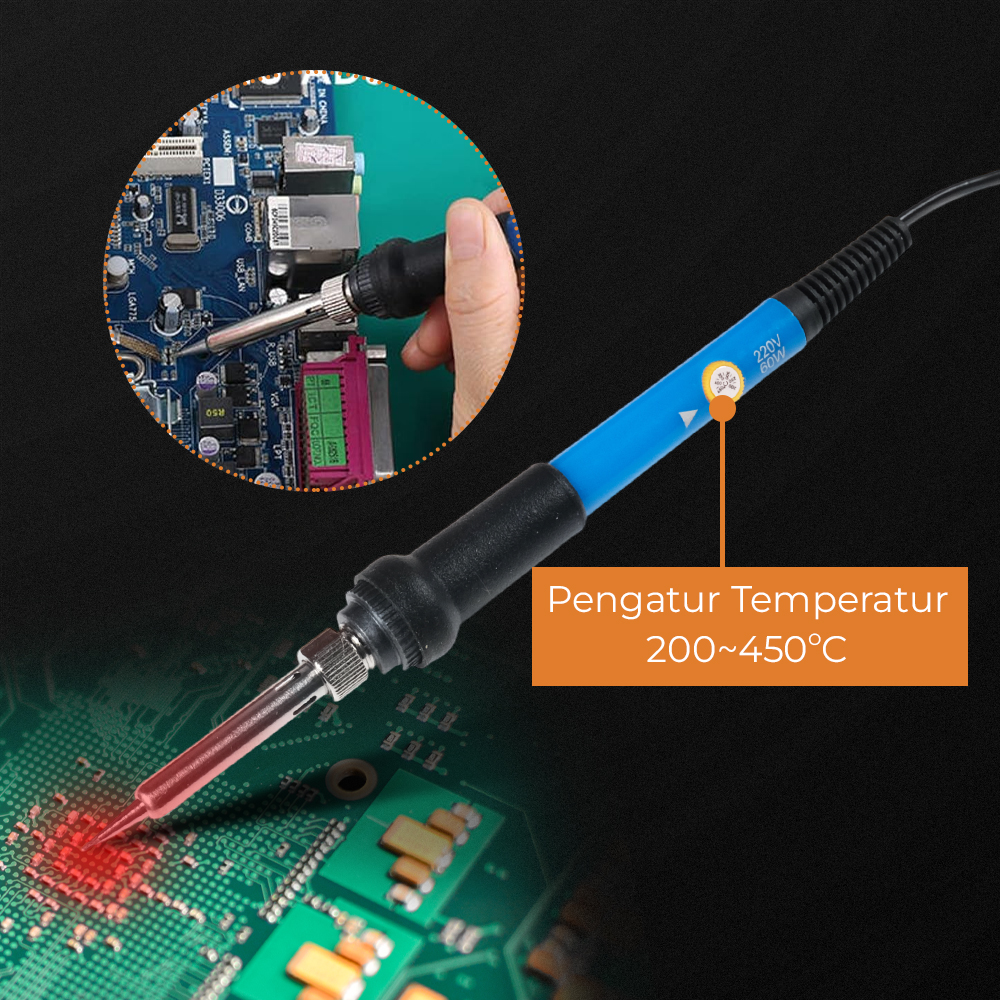 GEYOTAR Set Peralatan Solder Kit 60W 220V - SIK-003