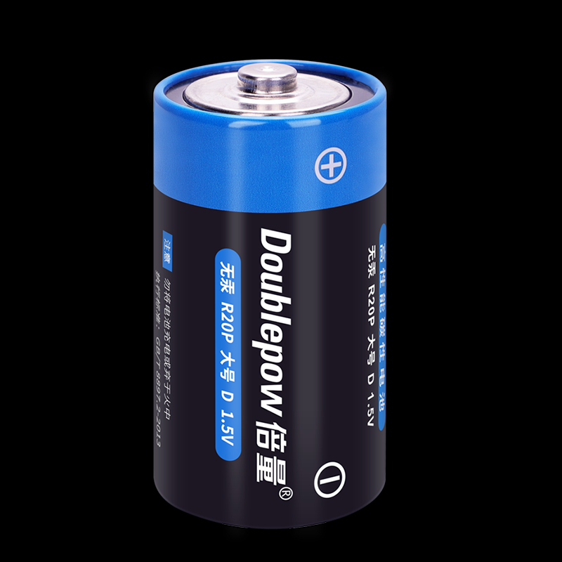 Doublepow Baterai Tipe D 1.5V Zinc Carbon Battery 1 PCS - R20P