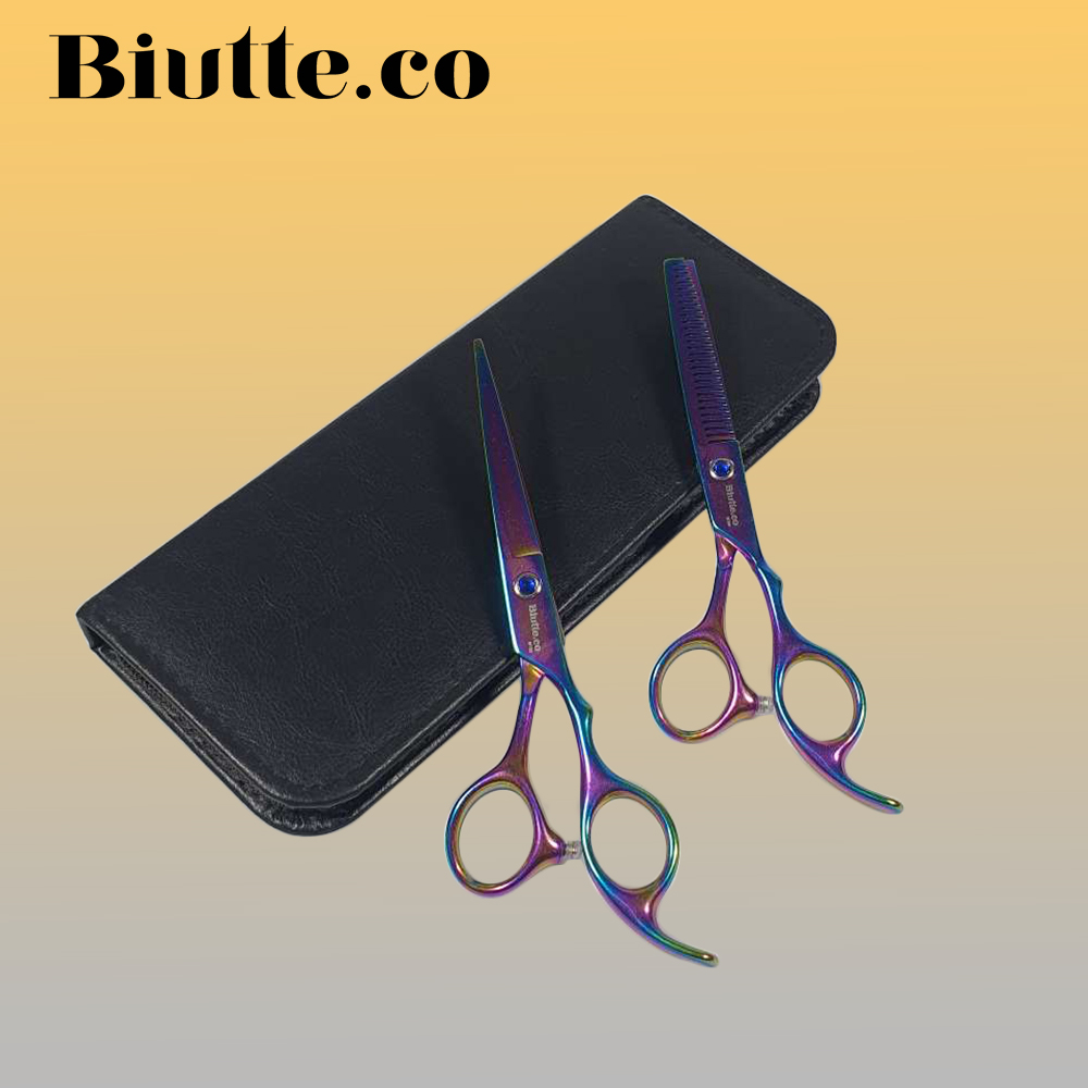Biutte.co Gunting Rambut Lurus Electroplating Stainless Steel 4Cr13 - M132