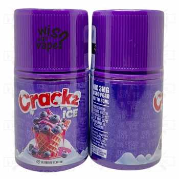 Crackz Ice Blueberry Ice Cream 60ml - Freebase Liquid by Tetra VapeOn