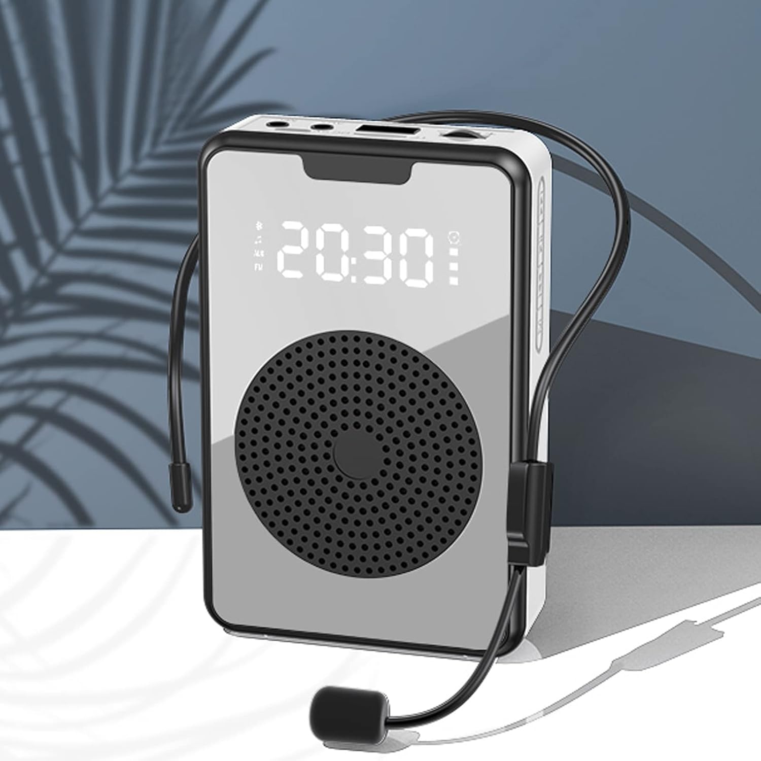 Marway Speaker Pinggang Microphone Bluetooth LED Amplifier Wired - H3