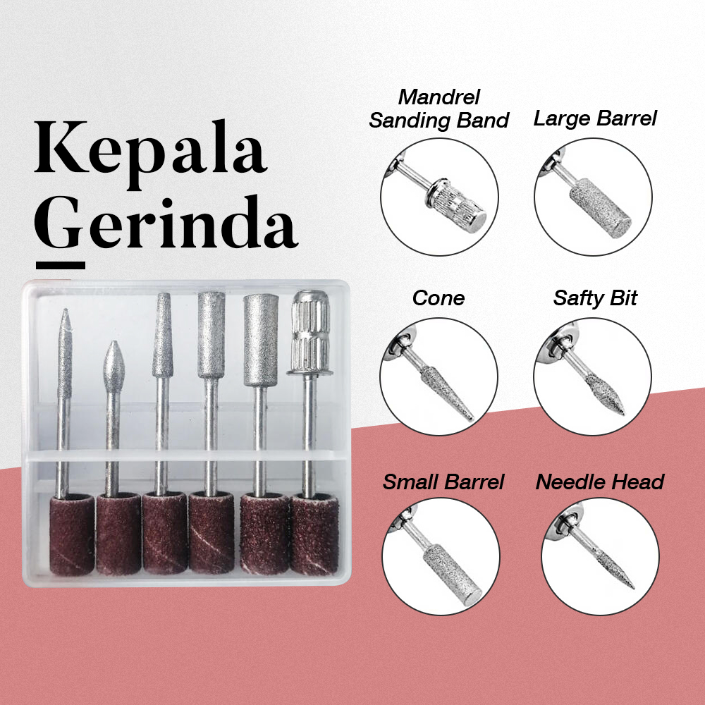 Sina Set Alat Kikir Kuku Elektrik Nail Machine Manicure Pedicure - 2000