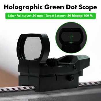 Dongzhur Kekeran Teropong Senapan Holographic Green Dot Scope 20mm - HD23