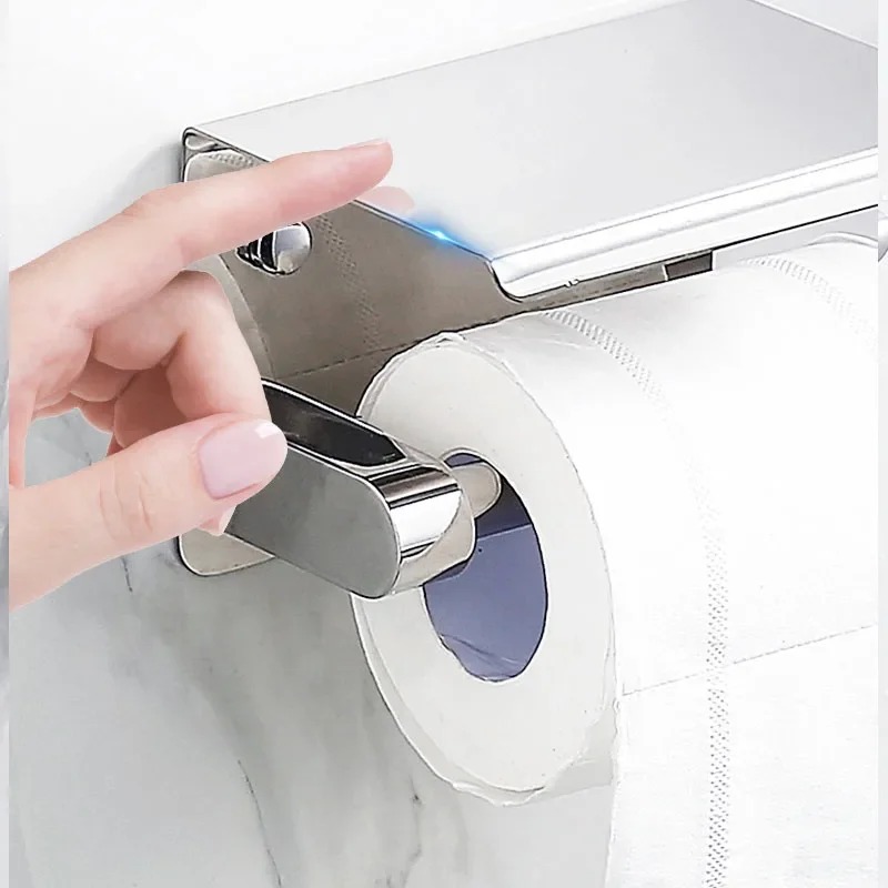 HOUSEEN Gantungan Tempat Tisu Toilet Tissue Wall Mount - HJ56