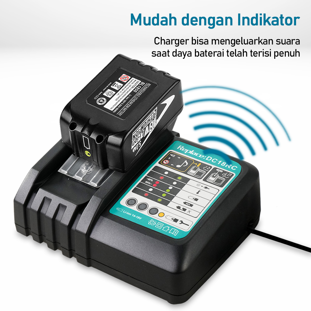 MTX Charger Makita DC18RC LTX 18V Lithium EU Plug for BL1830B BL1850B - 90058-CH