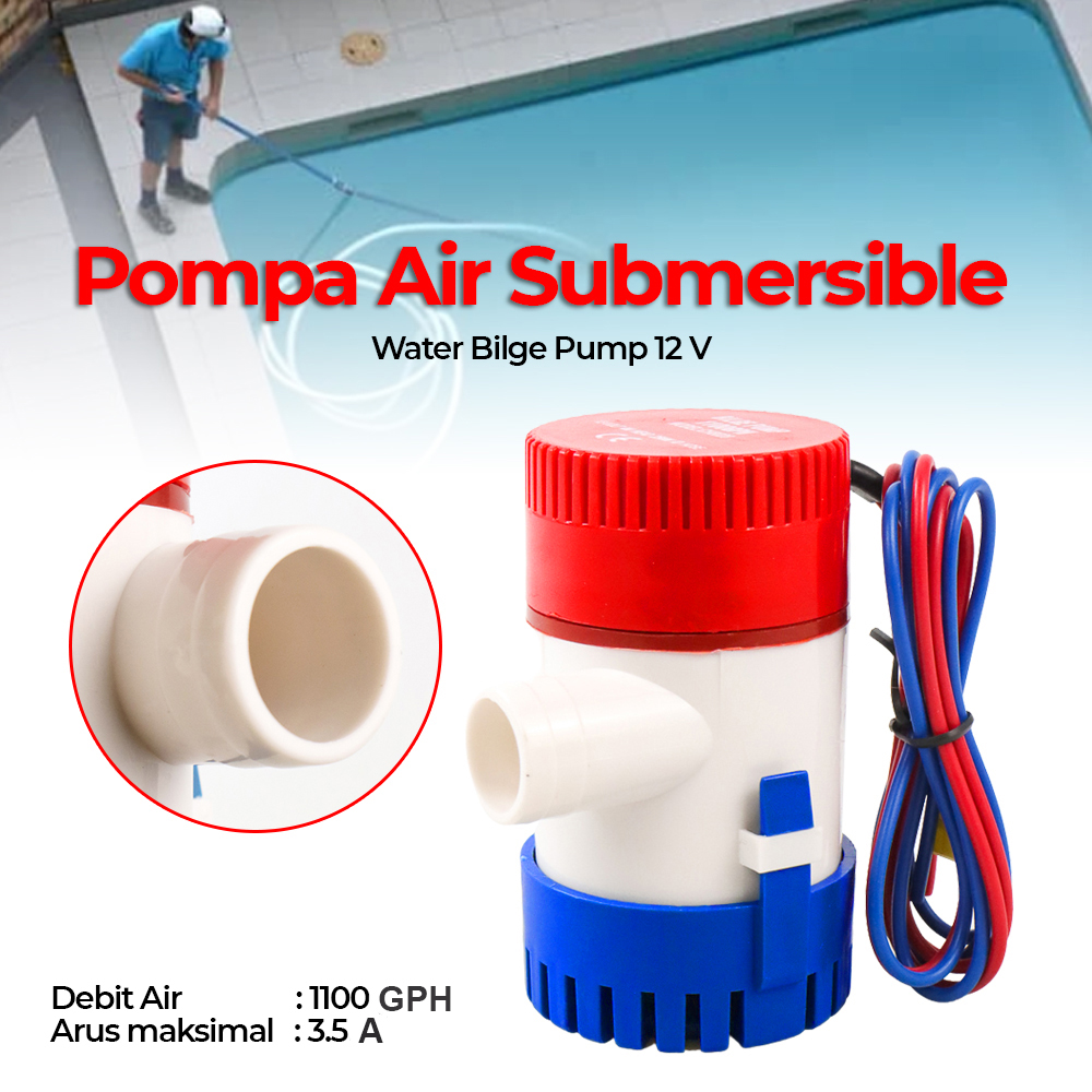 SUNSUN Pompa Air Submersible Water Bilge Pump 12 V - CH8028