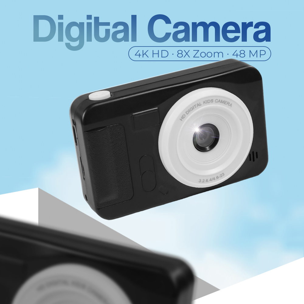 DIXSG Digital Dual Camera Kamera Travel 4K HD 8X Zoom 48MP - C1