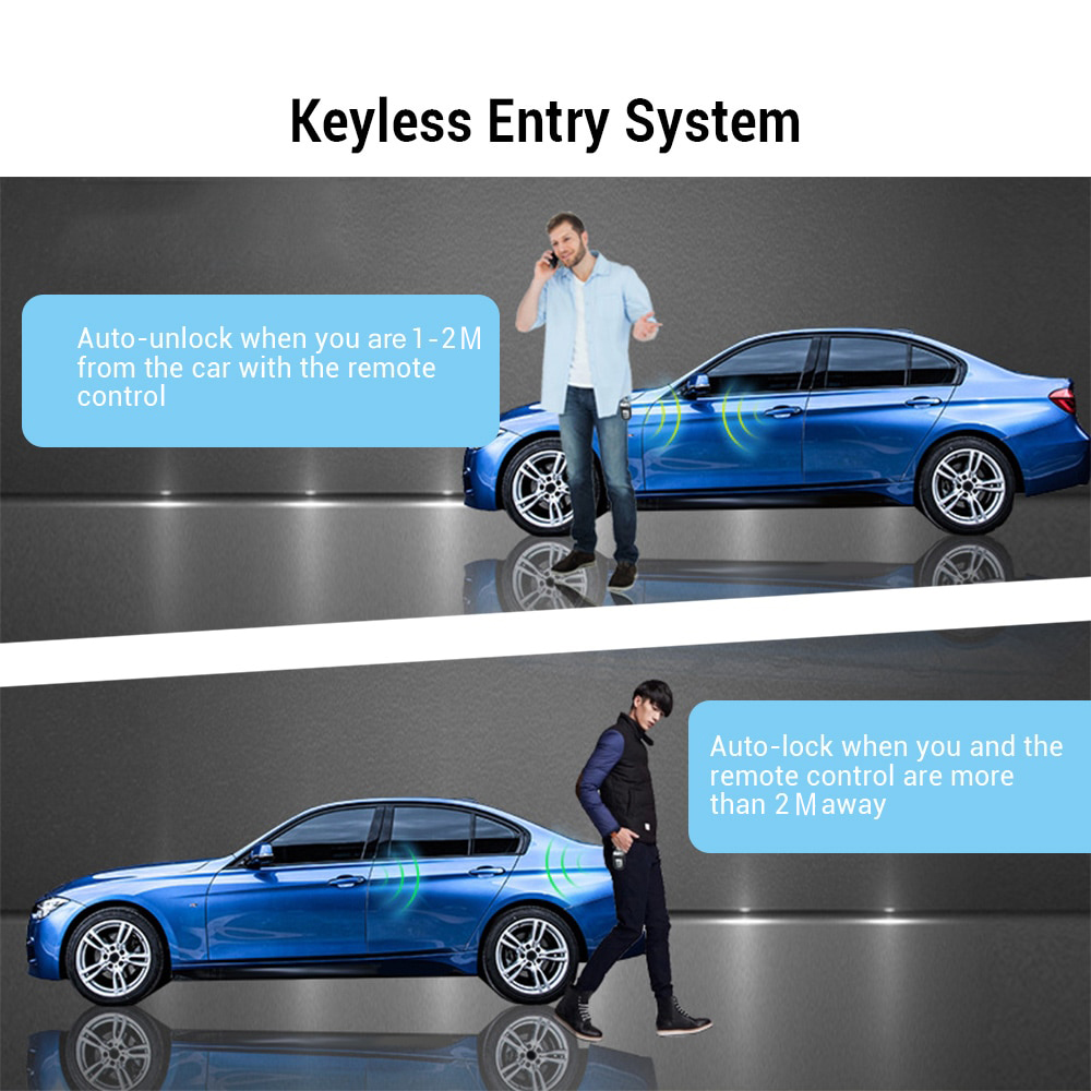Zeepin Push Start Ignition Car Keyless Entry with Remote Control - C6-B